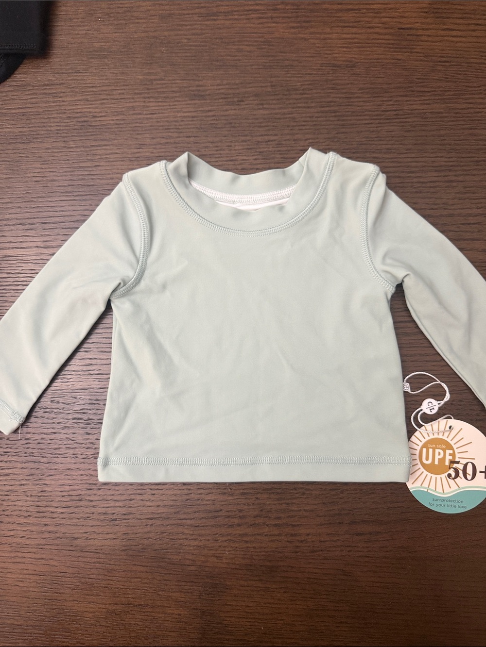 Caden Lane Light Sage Long Sleeve Kids Rash Guard